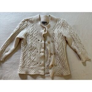 Anne Klein Women's Sweater Sz Small 100% Merino Wool Cottage Core